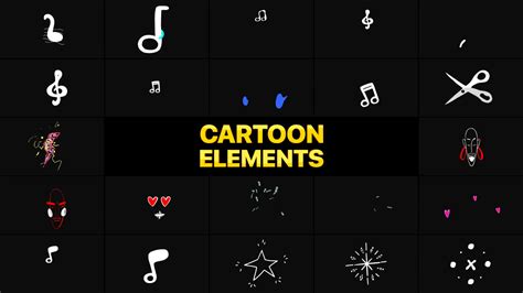 Cartoon Elements Motion Graphics Pack Is Stock Footage SBV-348540928 - Storyblocks