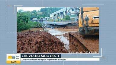 Bom Dia Santa Catarina Diversas Cidades Do Meio Oeste Ficam Embaixo D