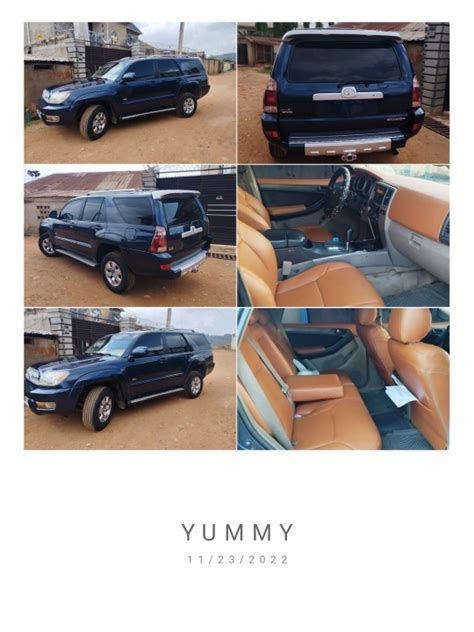 Blue Toyota 4runner 2004 Model @ 2.650m SOLD - Autos - Nigeria