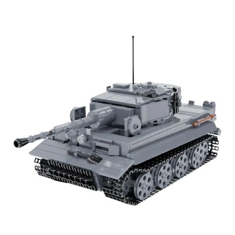 Moc Panzerkampfwagen Vi Tigre Tijolos Tanque Alem O Sd Kfz Tanque