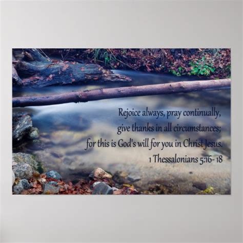 1 Thessalonians 5: 16- 18 Poster | Zazzle