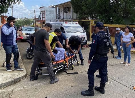 Joven motociclista resultó herido tras ser embestido por un vehículo