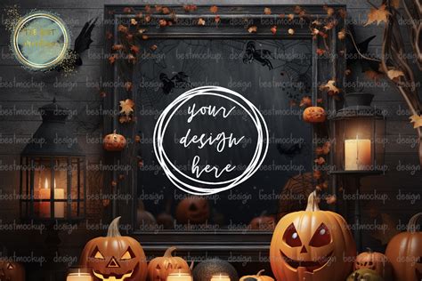 Halloween Frame Mockup Graphic By Thebest Mockup · Creative Fabrica