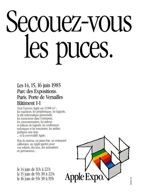 Publicité Apple Expo 1985 Les Trésors De Laventure Apple