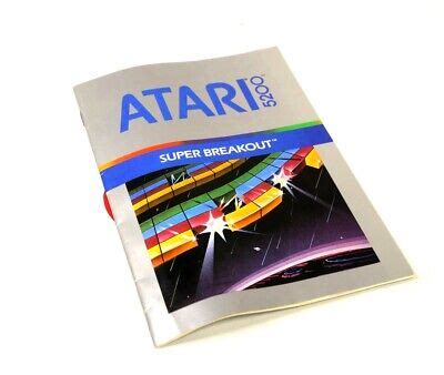 Atari 5200 Super Breakout Original Instruction Manual Only EBay