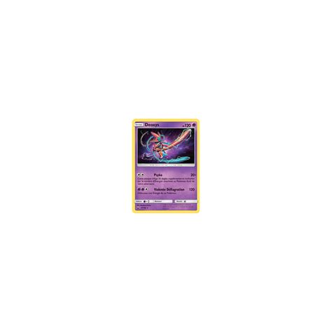 Découvrez Deoxys carte Holographique rare de la série Tempête Céleste