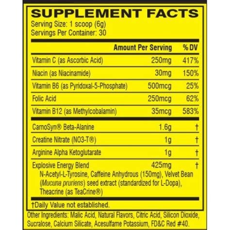 C4 Pre Workout Nutrition Facts Eoua Blog