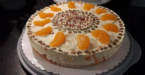 Käse Sahne Torte Mit Mandarinen Sally Kasesahne Mit Mandarinen