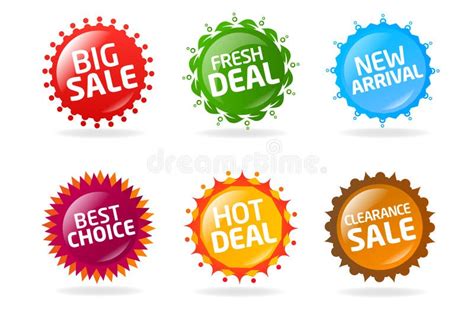 Big Deal Words Stars Fireworks Important News Sale Stock Illustration