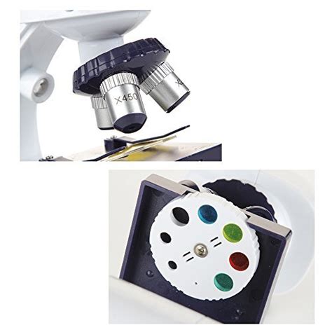 Kidcia Microscope for Kids Science Kit, Beginner's Microscope Kit Blue ...