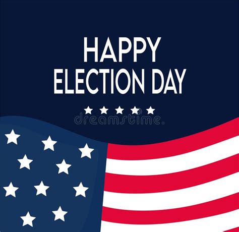 Happy Election Day United States Of America Stock Vector Illustration