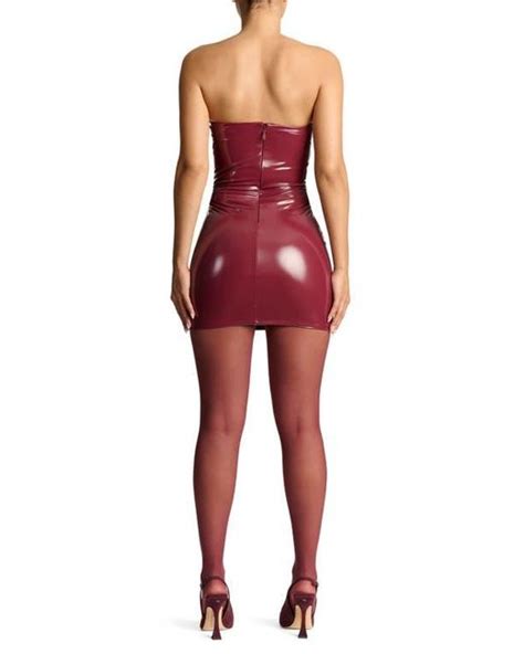 Naked Wardrobe Strapless Minidress In Red Lyst