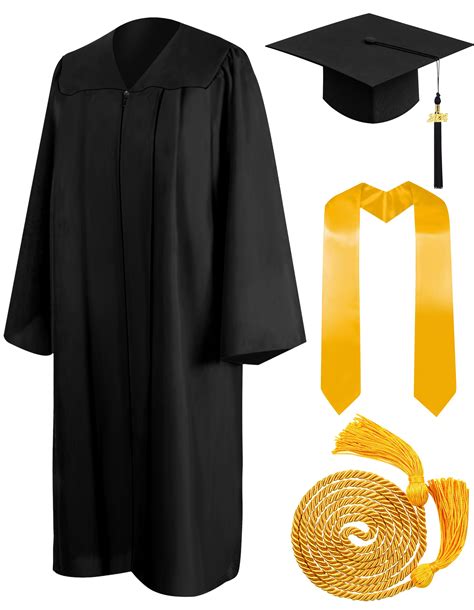 Mukum Matte Graduation Cap And Gown 2024 Set Bulk