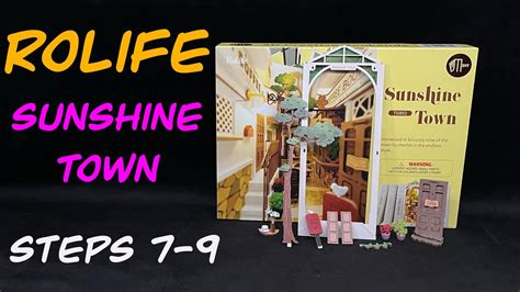 Rolife Sunshine Town Book Nook Build Steps 7 9 YouTube