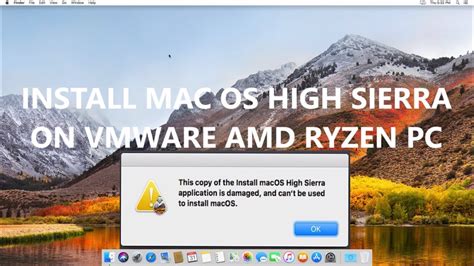 Install MacOS High Sierra On VMWare AMD Ryzen