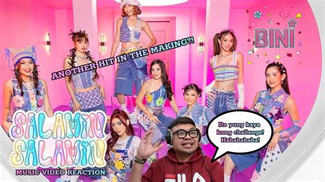 Bini Salamin Salamin Official Music Video [reaction] Youtube