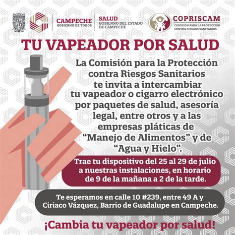 Secretar A De Salud De Campeche Canjear Vapeadores Por Paquetes De