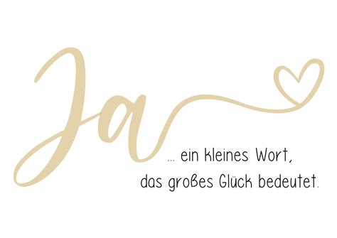 Hochzeitskarte Ja Ein Kleines Wort Sanis Karterei