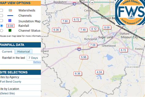 Estimated Rainfall Fort Bend County