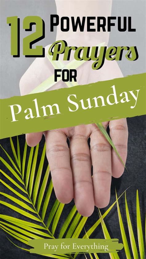 12 Palm Sunday Prayers