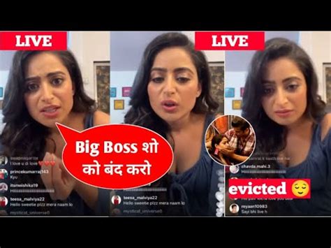 Aishwarya Sharma Live Video After Evicted Bigg Boss Aishwarya Angry