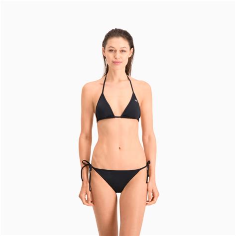 Puma Swim Women Side Tie Bikini Bottom Black