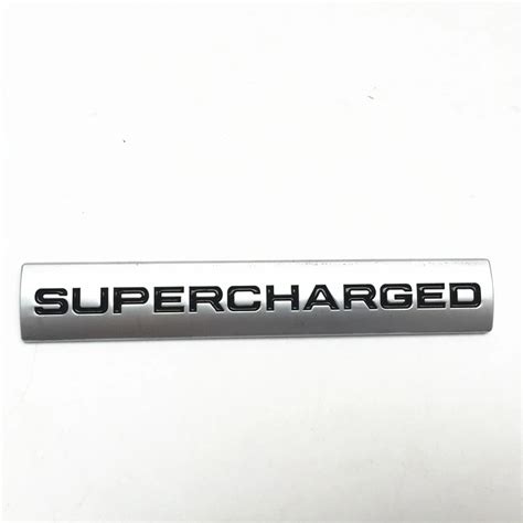 Car Styling 3d Metal Supercharged Auto Body Side Fender Sticker Badge