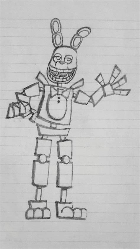 Fnaf Spring Bonnie Coloring Pages