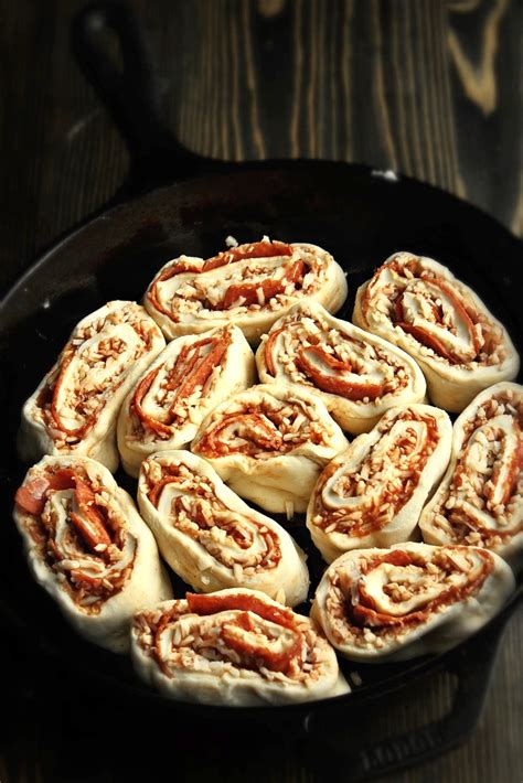 Garlic Parmesan Pepperoni Pizza Rolls And They Cooked Happily Ever After