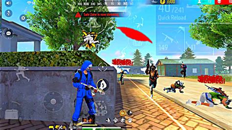 Free Fire Full Gameplay 🎯👽 Solo Vs Squad 🎯🔥 قيم بلاي سولو ضد سكواد