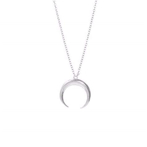 Collier Corne Demi Lune Argent Bijoux By Julie