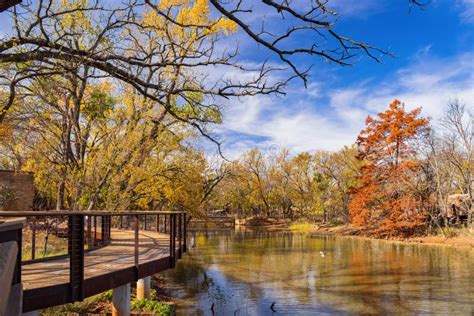 Beautiful Fall Color Of The Martin Park Nature Center Stock Photo