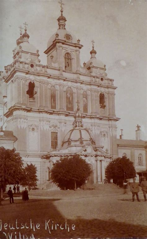 Deutschen Kirche In Wilna 1 WK Um 1915 Vilnius Bialystok Lithuanian