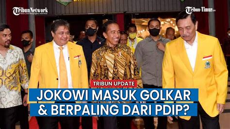 Jawaban Jokowi Soal Tinggalkan Pdip Dan Gabung Dengan Golkar Youtube