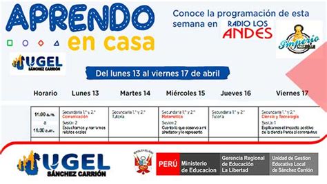 Aprende En Casa Horarios Radios Y Tv Corregido Del