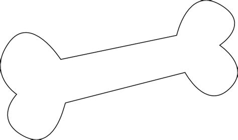 Dog Bone Outline Clip Art at Clker.com - vector clip art online, royalty free & public domain