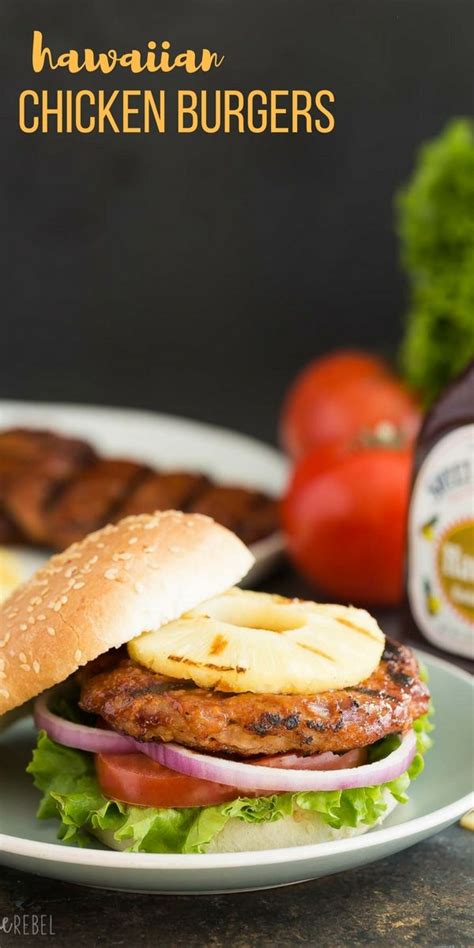 Hawaiian Chicken Burgers With Grilled Pineapple Video Artofit