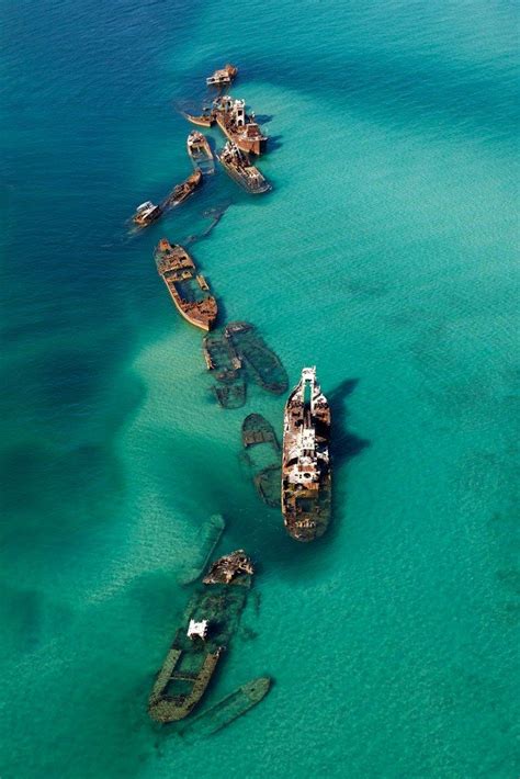 Shipwrecks in a sandbar, Bermuda Triangle | Abandoned places, Abandoned ...