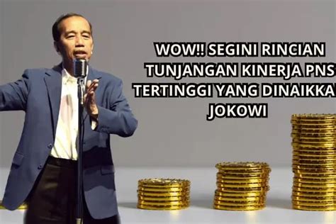 SEGINI RINCIAN TUNJANGAN KINERJA PNS TERTINGGI YANG DINAIKKAN JOKOWI