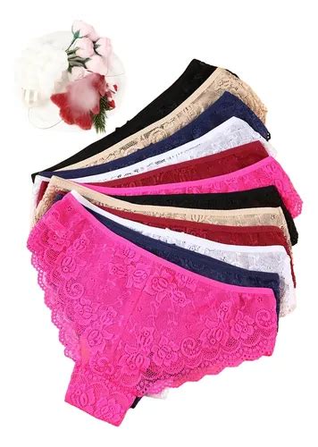 Pcs Pantaletas De Encaje Tipo Bikini Sexy Colorido Env O Gratis