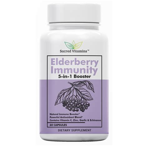 Premium Elderberry Immune Support Supplement Immune Booster For Adults With Vitamin C