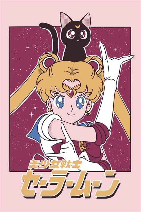 Sailor Moon Vintage Poster