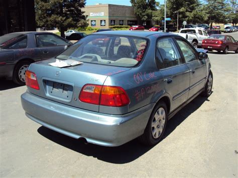 2000 Honda Civic 4 Door Sedan Vp Model 16l At Fwd Color Green A13055 Rancho Honda Acura Recycling