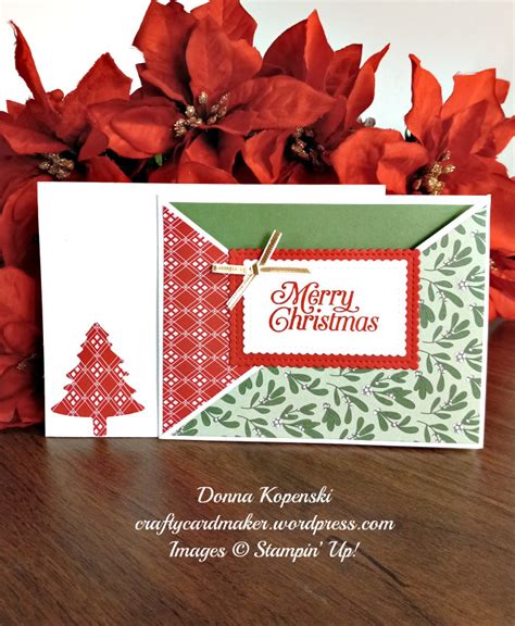 Christmas Criss Cross Card Craftycardmaker