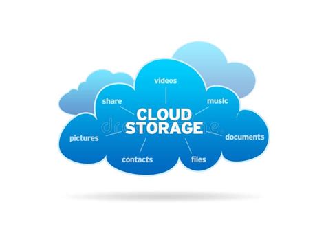 Cloud Storage Stock Vector Illustration Of Future Conceptual 58389780