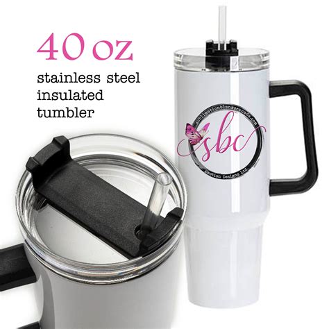 40oz Tumblers For Sublimation Black Handle Sublimation Blanks Canada Emotion Designs Ltd