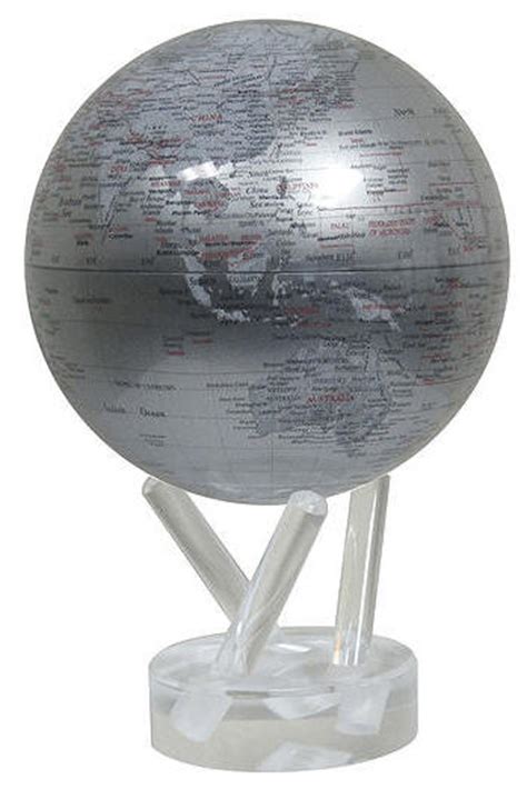 Mova Globe Solar Power Silver Ocean Free Shipping