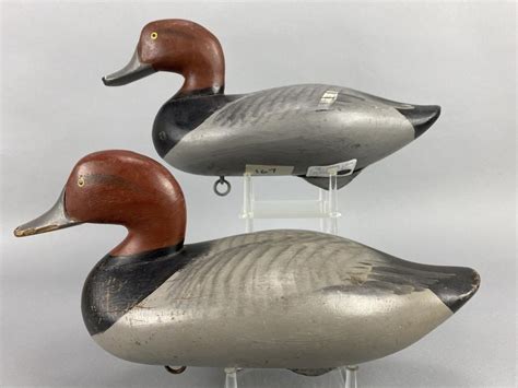 Bid Now 2 Madison Mitchell Redhead Drake Duck Decoys April 6 0123