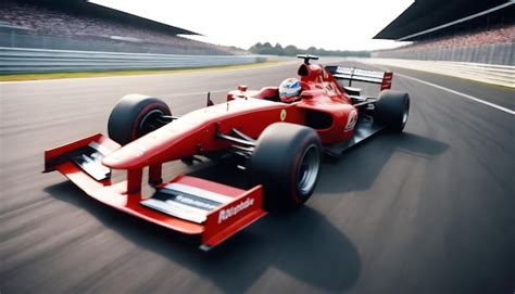 Premium Photo Red Formula Race Car On A Track With Another Race Car