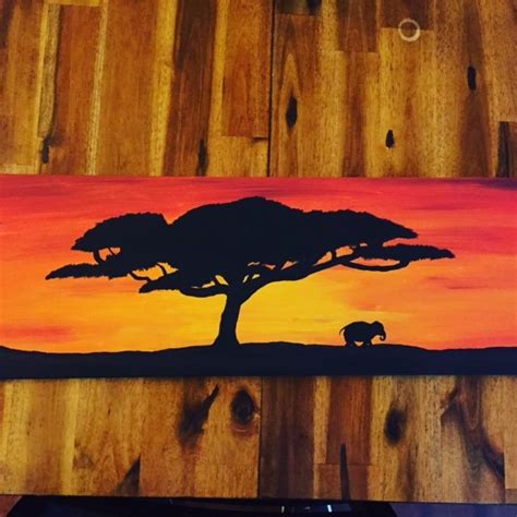 African Sunset Painting Top Painting Ideas